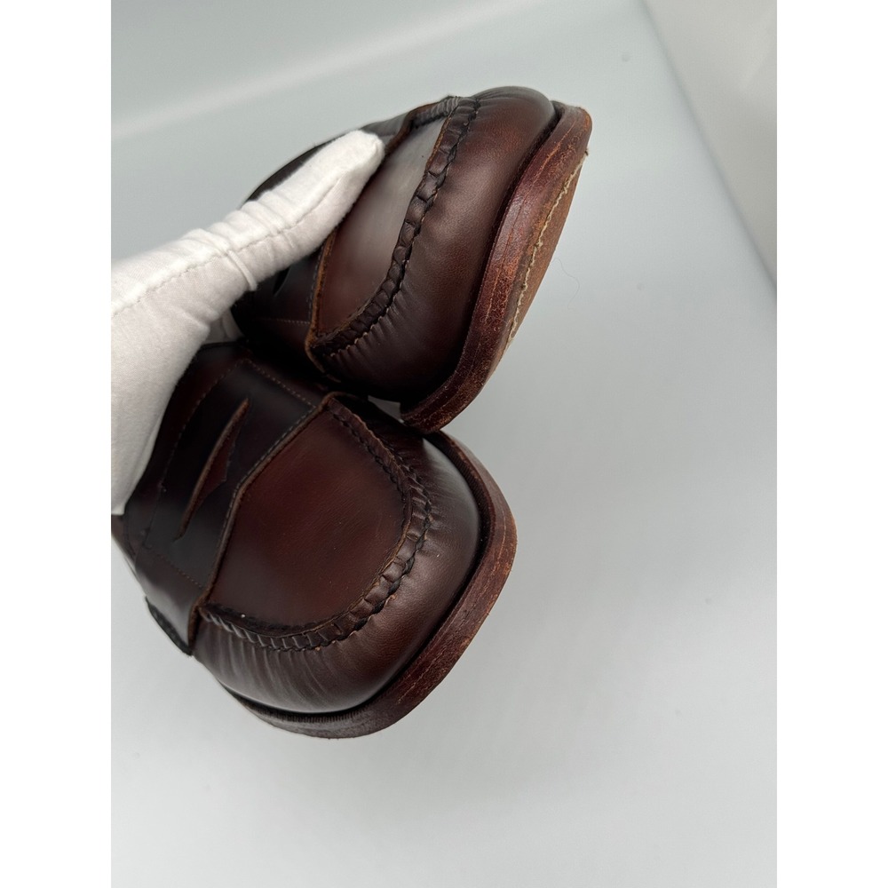 Allen Edmonds Penny Loafers Brown Leather Slip-On Shoes Men's Size 13B USA Made - Picture 8 of 15